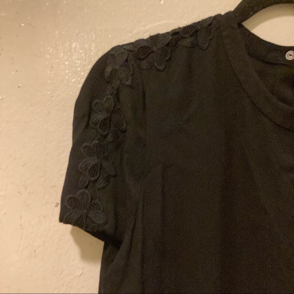 A.L.C. Black Short Sleeve A-Line Dress S - Picture 4 of 7